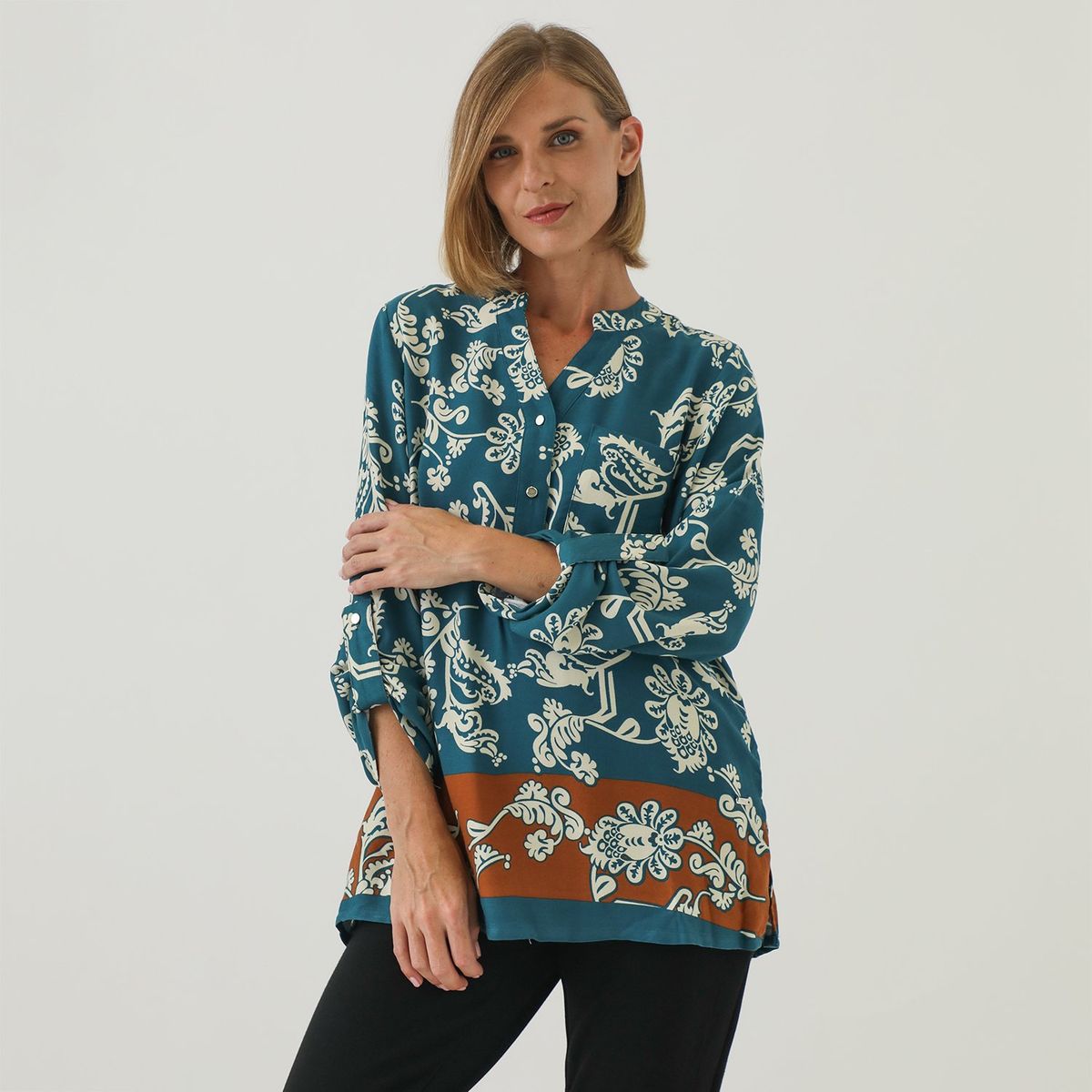 STEFANO COCCI - Blusa Manga Larga Casual Mujer Stefano Cocci