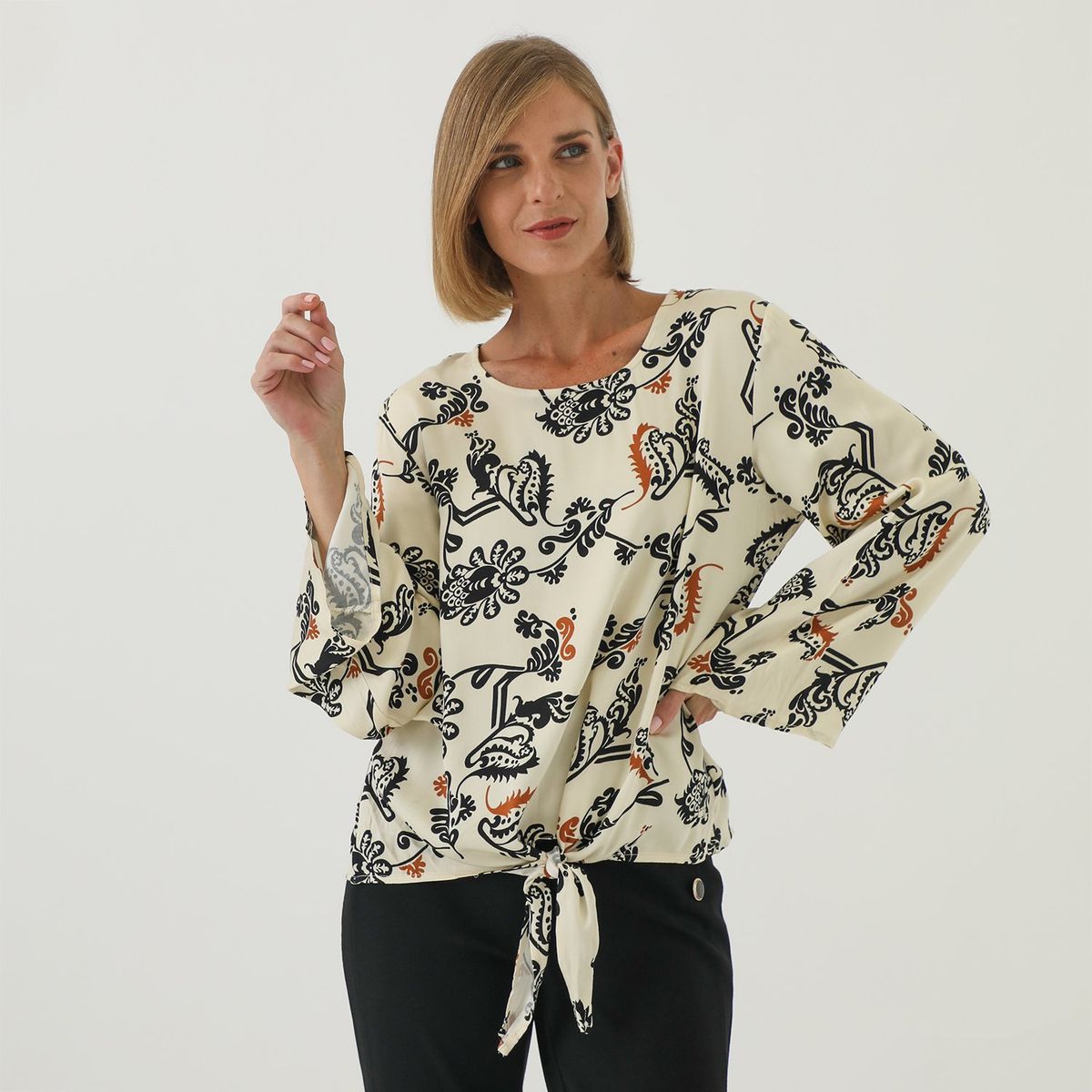 STEFANO COCCI - Blusa Manga Larga Casual Mujer Stefano Cocci