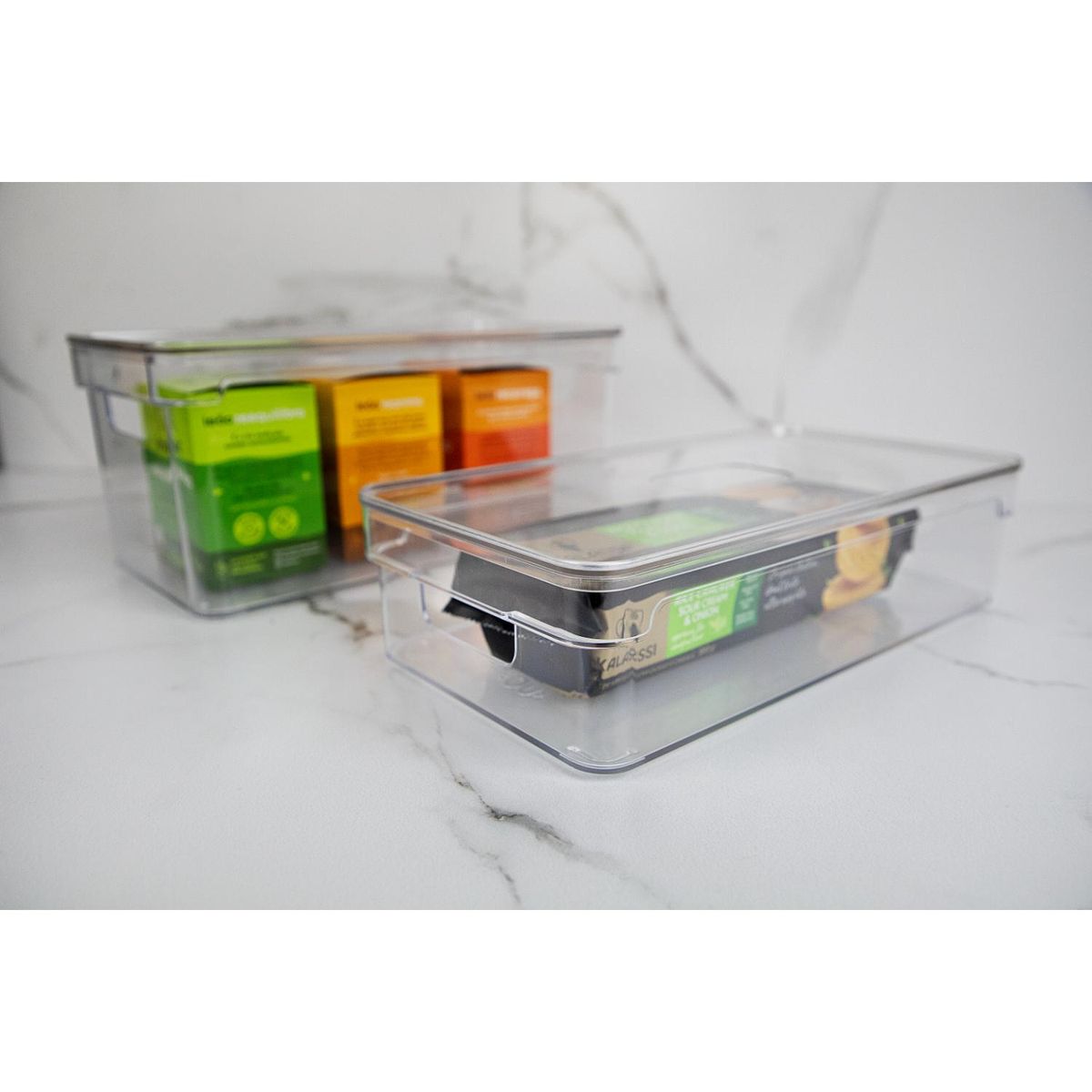OU - Organizador Clear Con Tapa 30x15x7 Cm