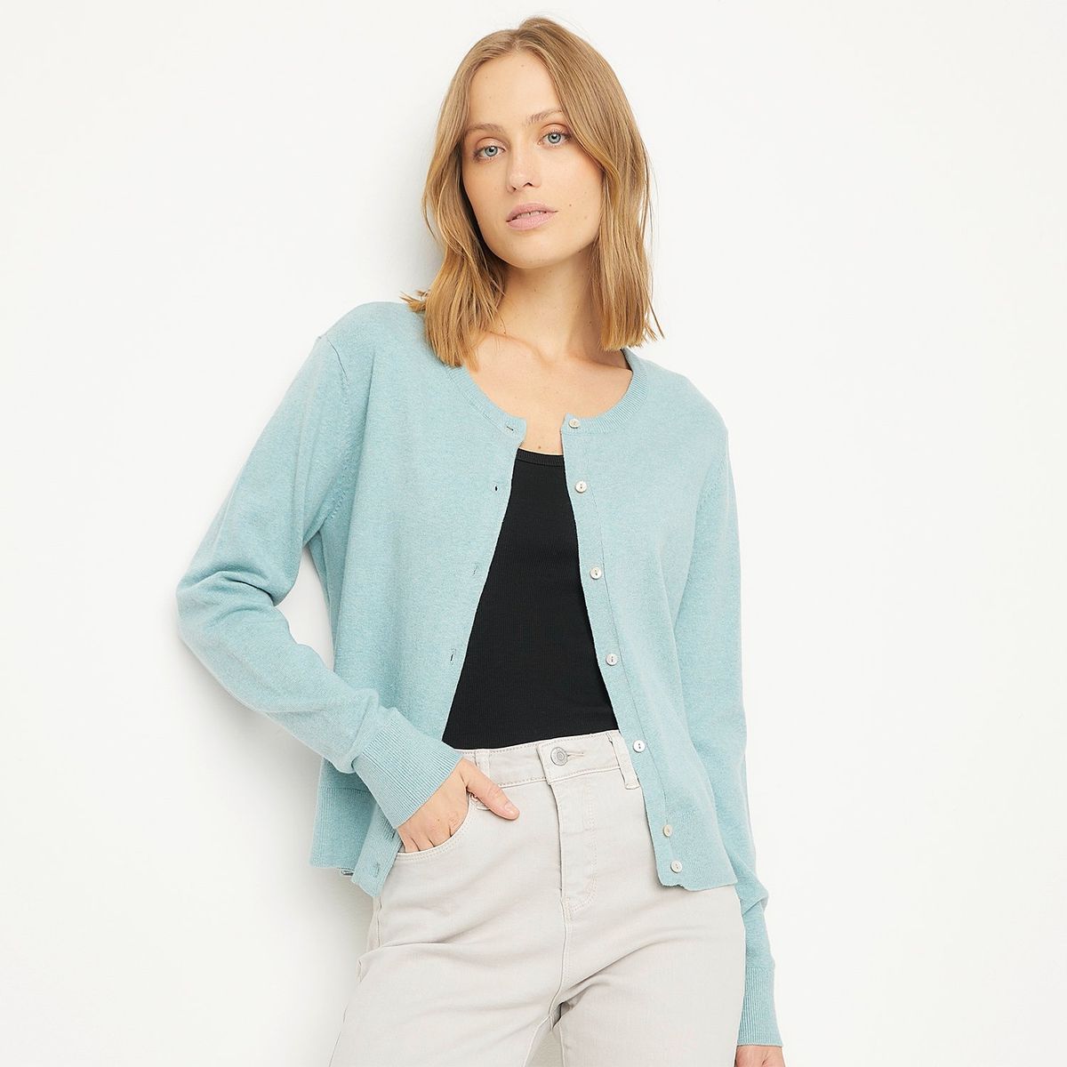 UNIVERSITY CLUB - Cardigan Casual Algodón Mujer University Club