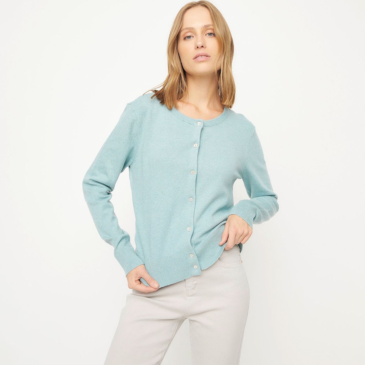 UNIVERSITY CLUB - Cardigan Casual Algodón Mujer University Club