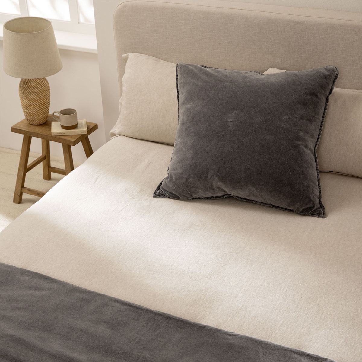 BASEMENT HOME - Cojín Washed Velvet Basement Home