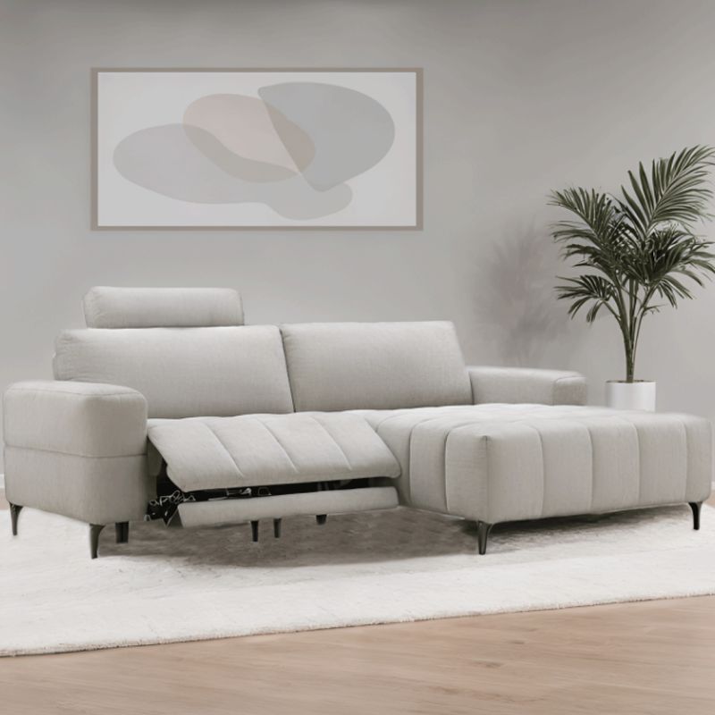 BASEMENT HOME - Seccional con Reclinable Eléctrico Frank 4 Cuerpos Derecho