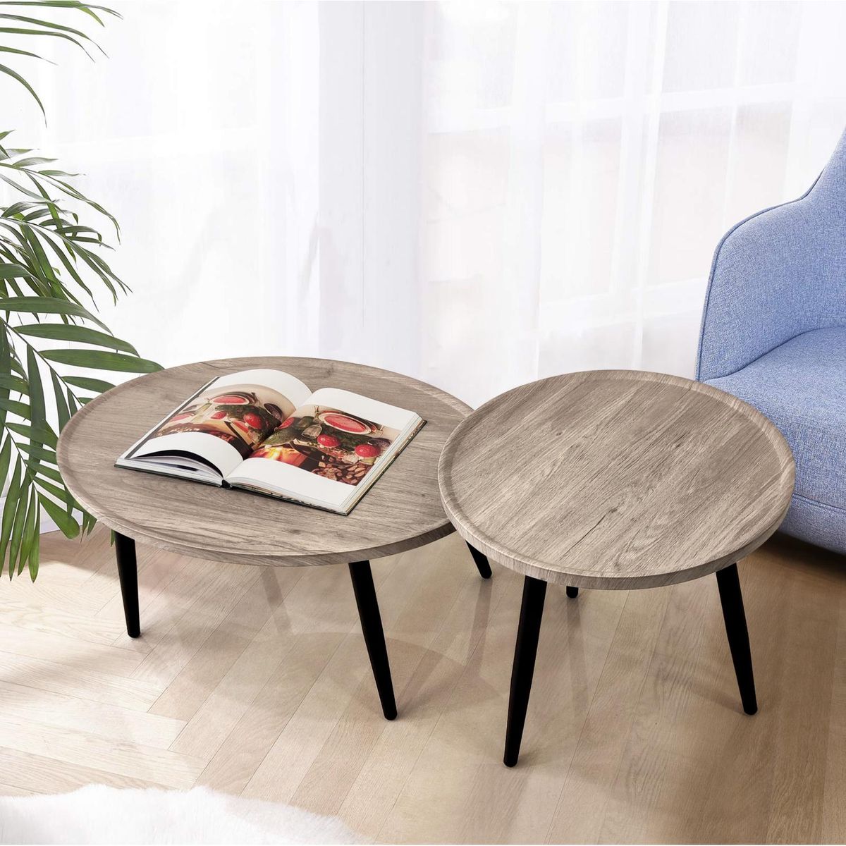 MICA - Set X2 Mesas Auxiliares Light