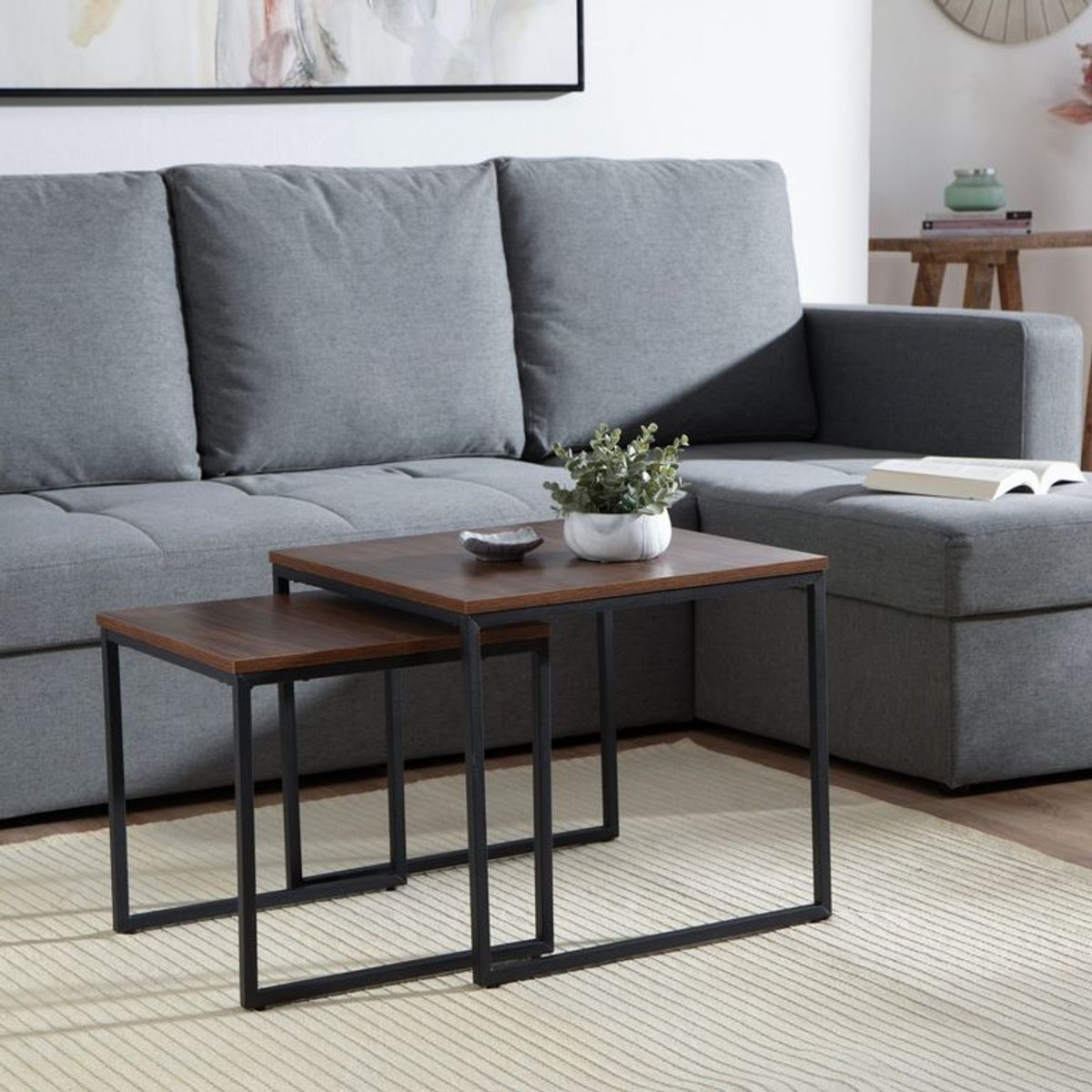 MICA - Set X2 Mesas De Centro New Square