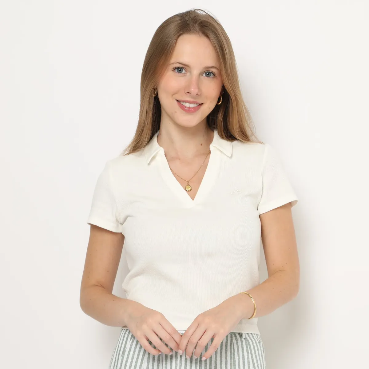 AMERICAN ABBEY - Polo Manga Corta Algodón Mujer American Abbey