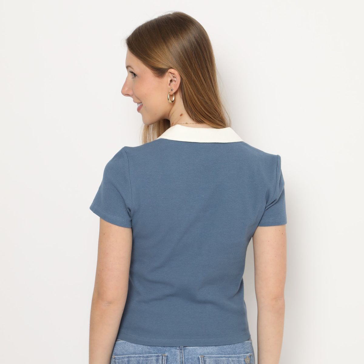 AMERICAN ABBEY - Polo Manga Corta Algodón Mujer American Abbey