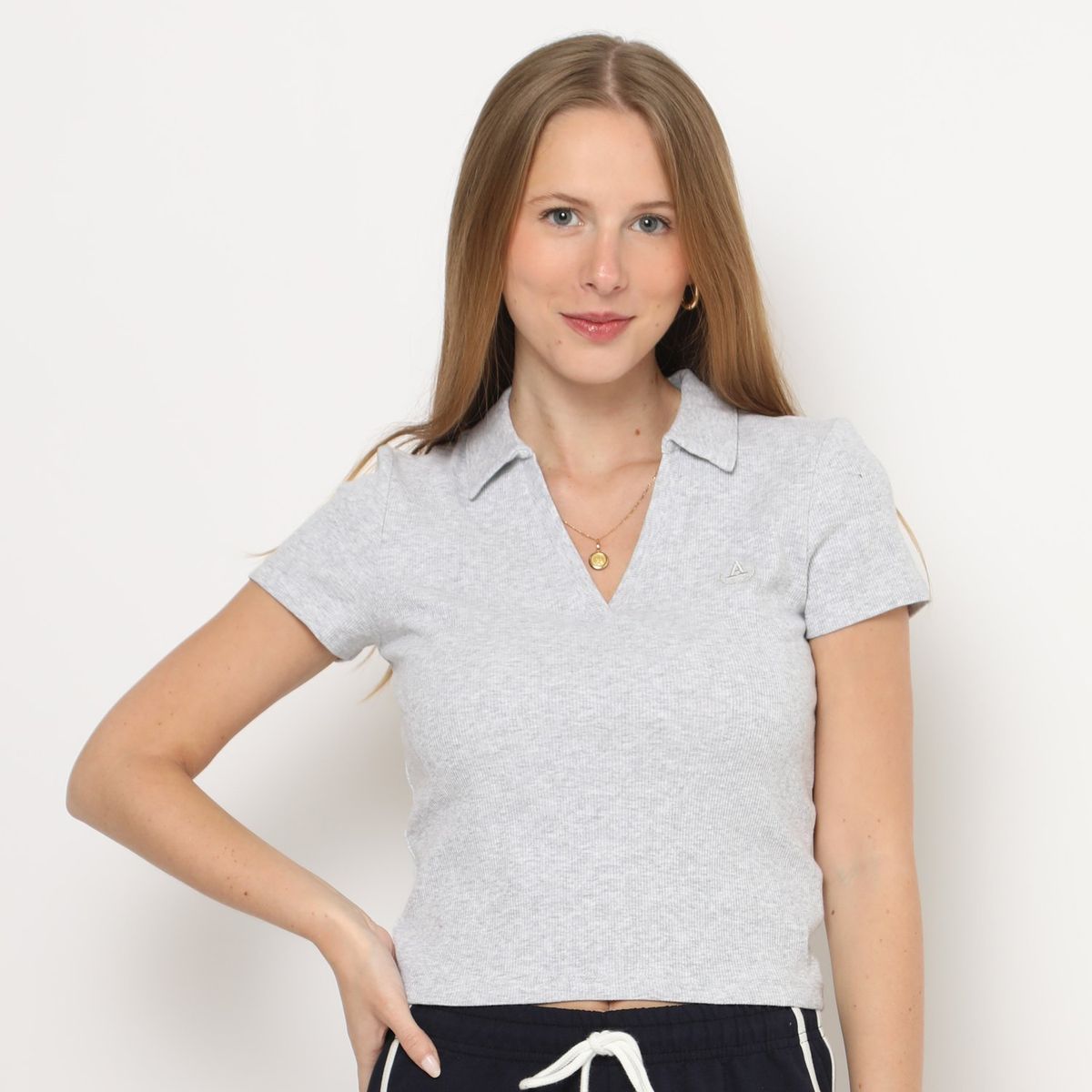 AMERICAN ABBEY - Polo Manga Corta Algodón Mujer American Abbey