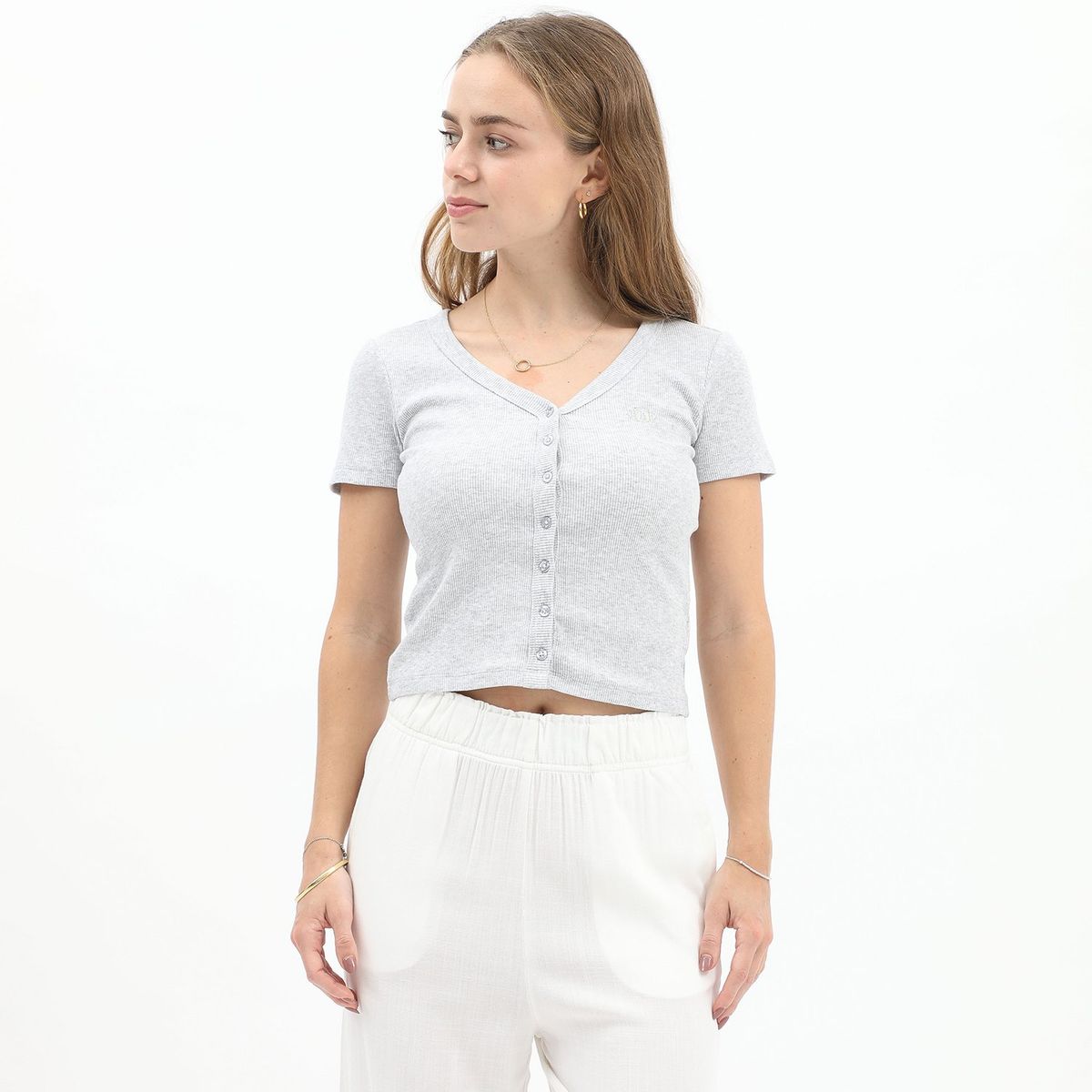 AMERICAN ABBEY - Polo Manga Corta Algodón Mujer American Abbey