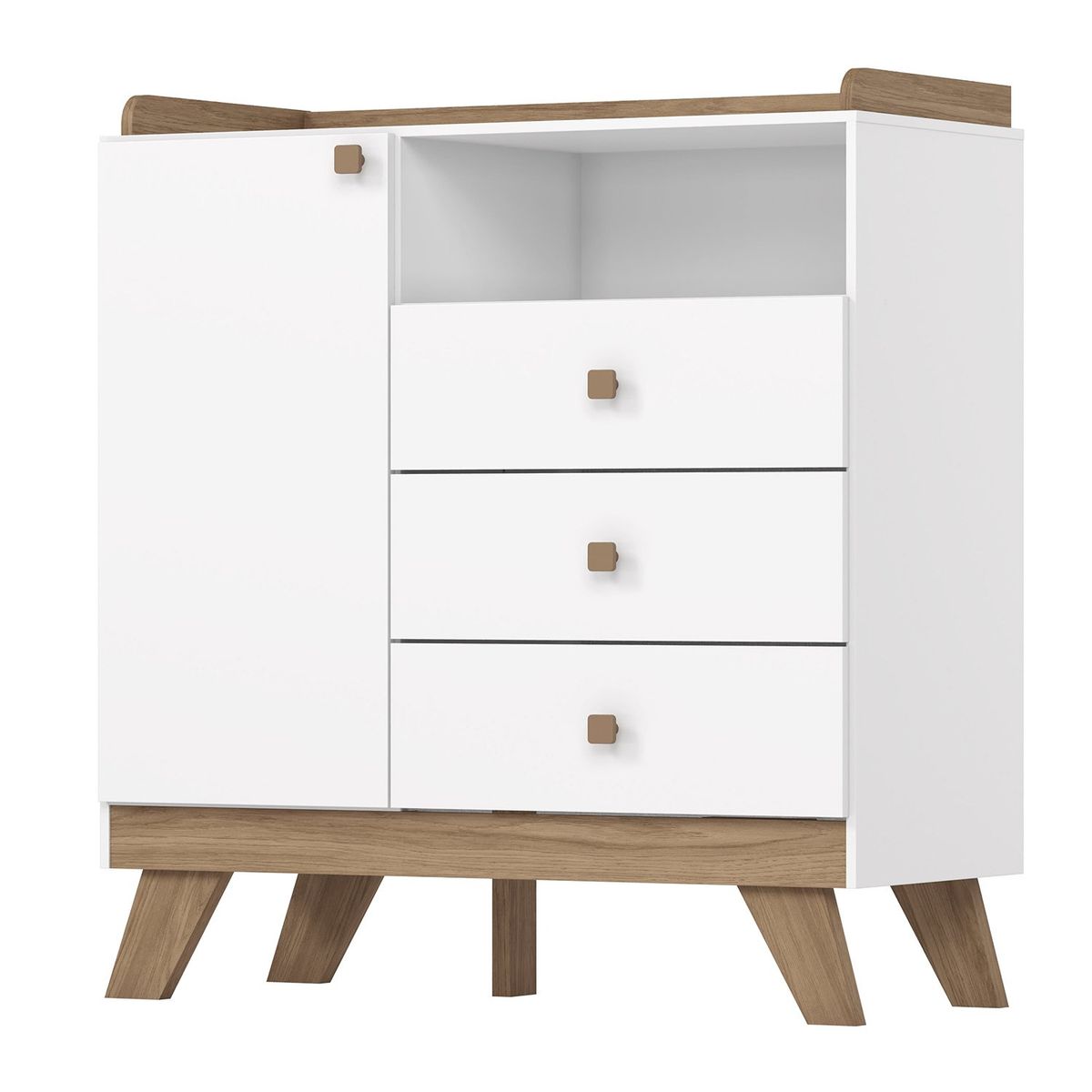 MICA KIDS - Cómoda Confeti 3 Cajones 1 Puerta