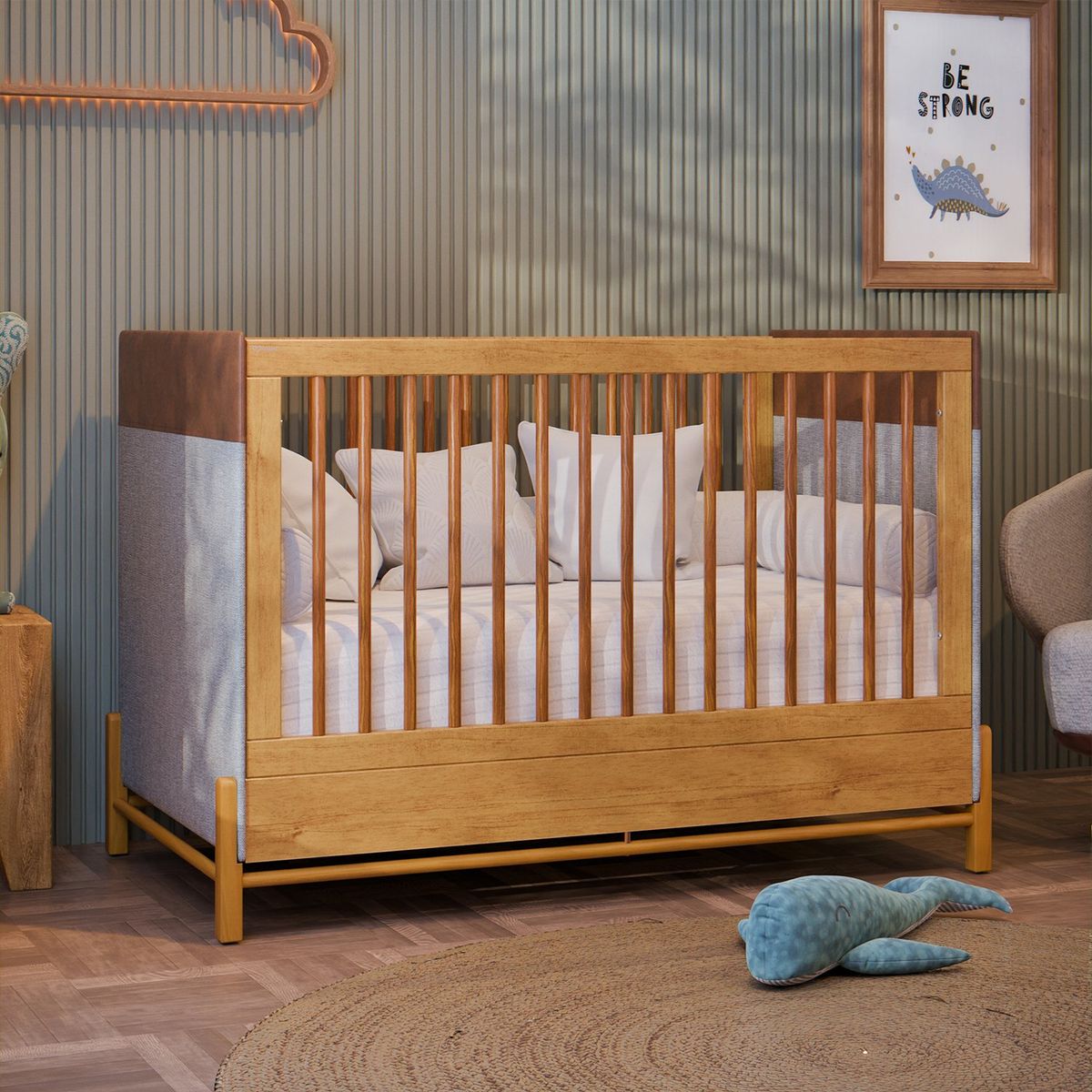 MICA KIDS -  Cuna Tessa Blanco/Wood