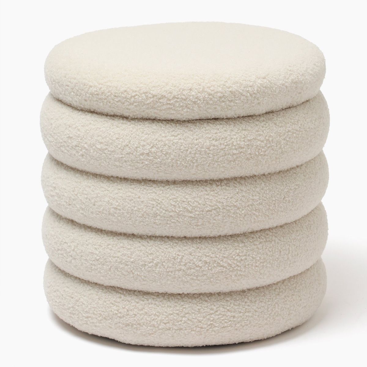 ROBERTA ALLEN - Pouff Curvas Blanco 38x40cm