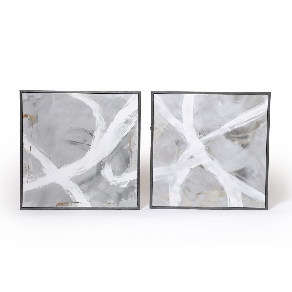 MICA - Setx2 Cuadros Líneas Gris 40x60cm