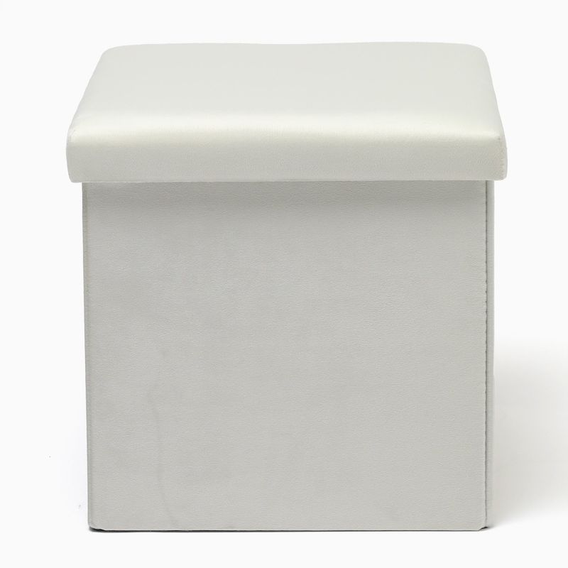 MICA - Puff Velvet Plegable Con Tapa 38cm