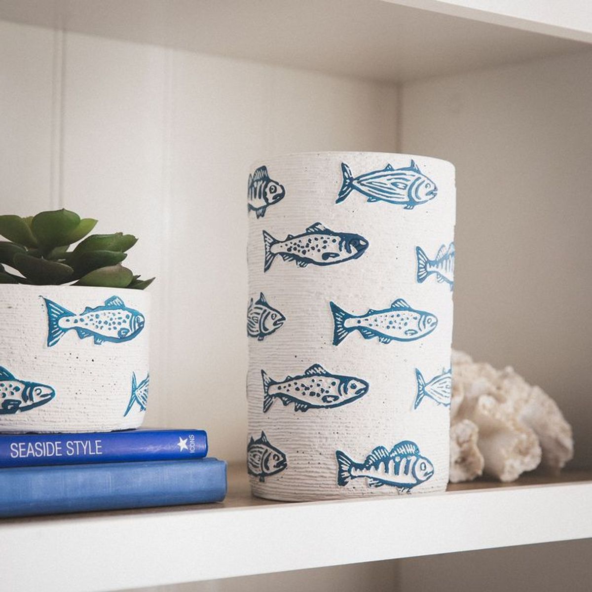 BASEMENT HOME - Maceta Peces Blanco 20cm