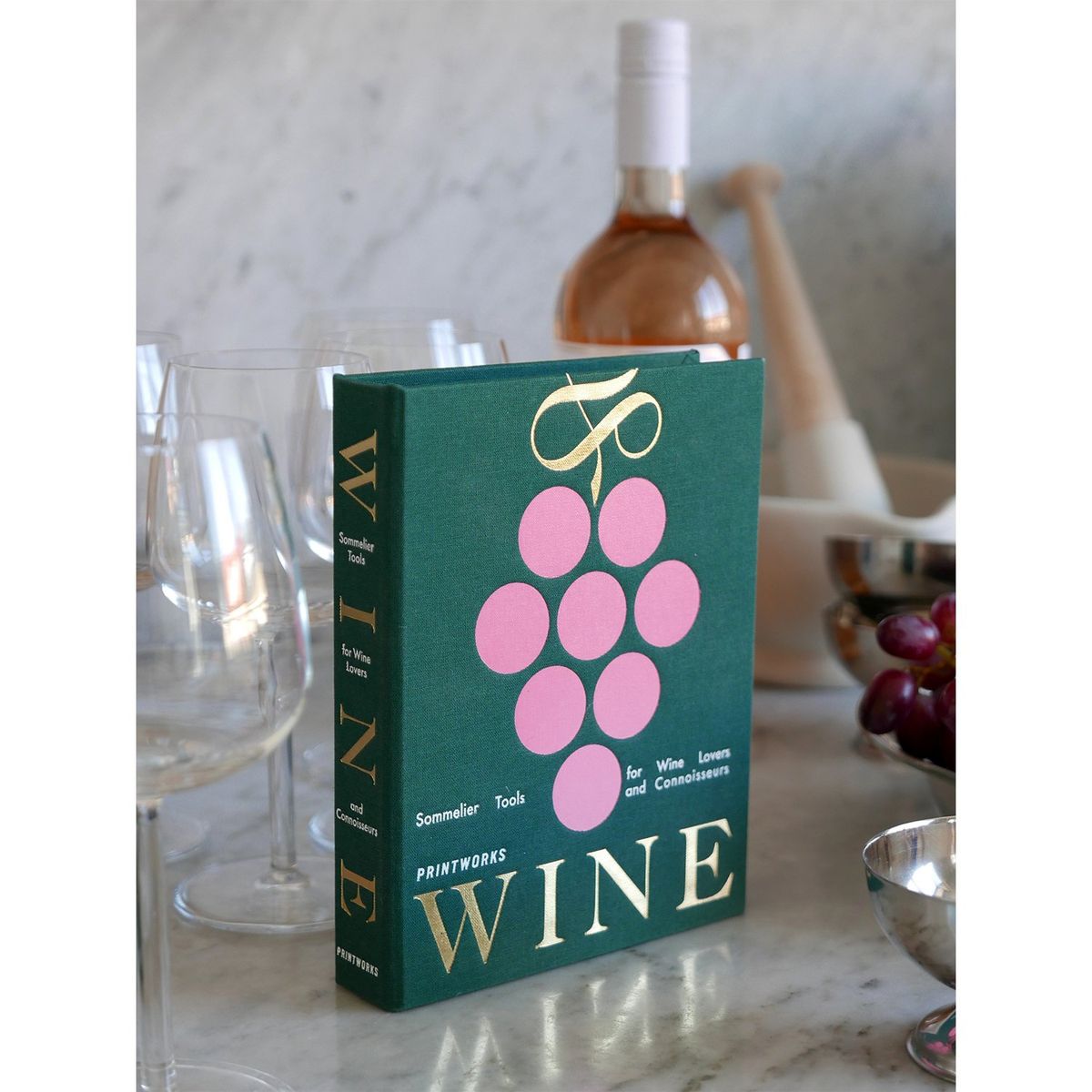 PRINTWORKS - Set Utensilios De Vino Con Caja Decorativa 14x19x3cm