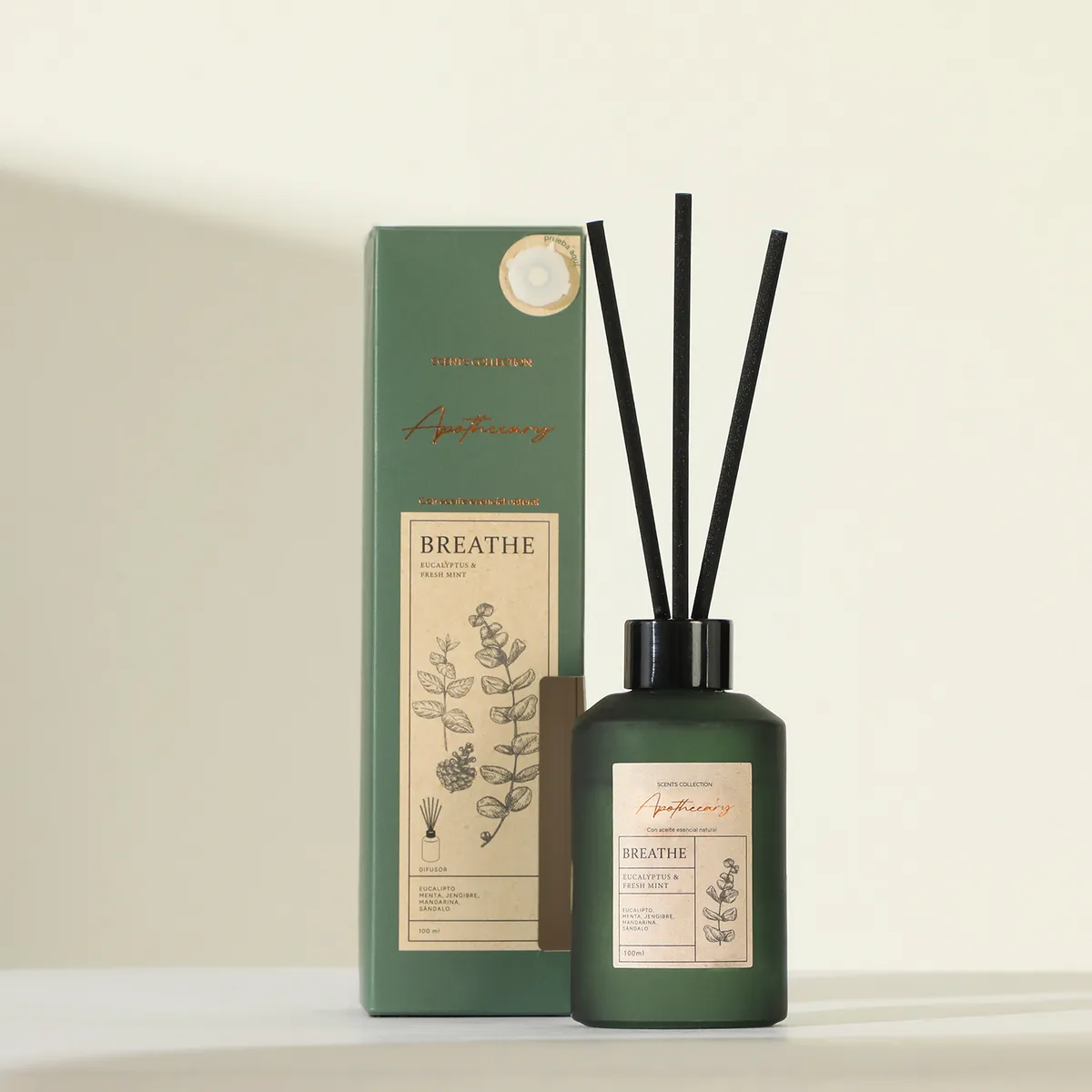 BASEMENT HOME - Difusor Aromático Breathe Eucalipto y Menta 