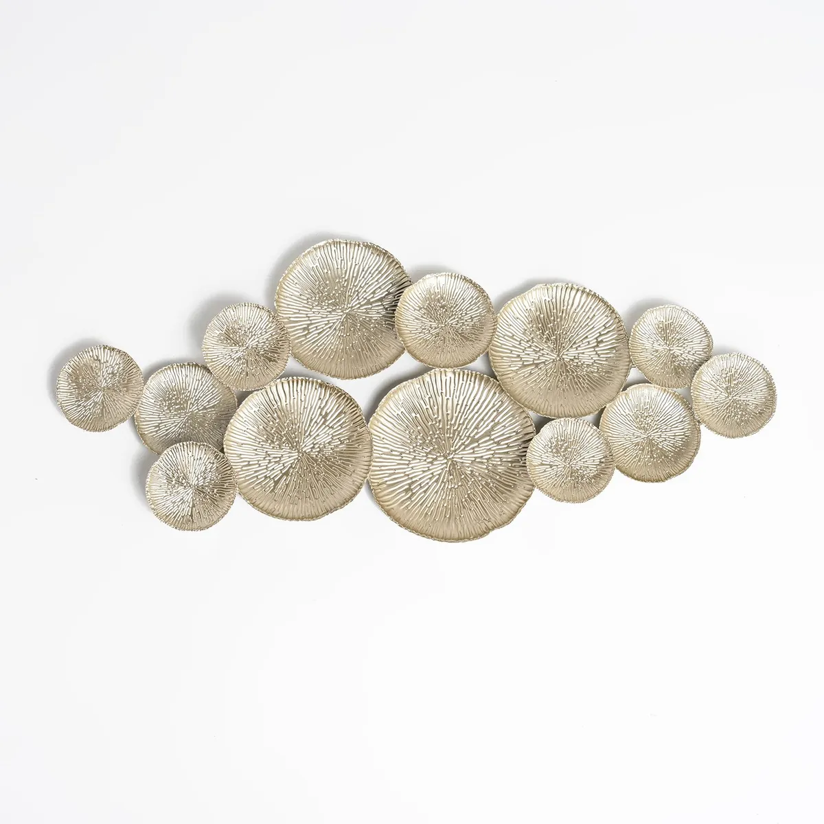 BASEMENT HOME - Arte De Pared Burbujas Doradas 120cm