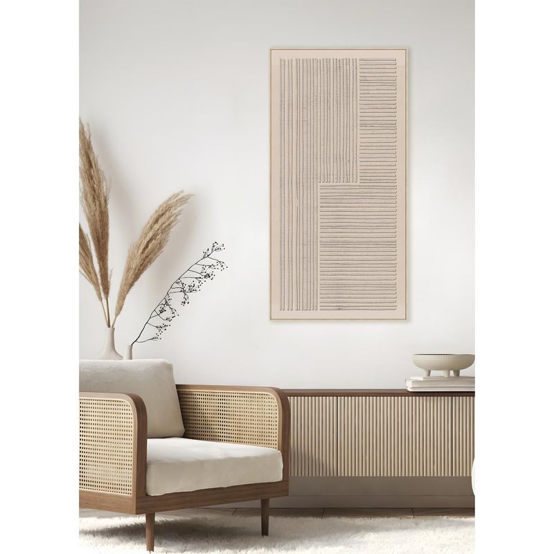 MICA - Cuadro Líneas Relieve 82x162cm