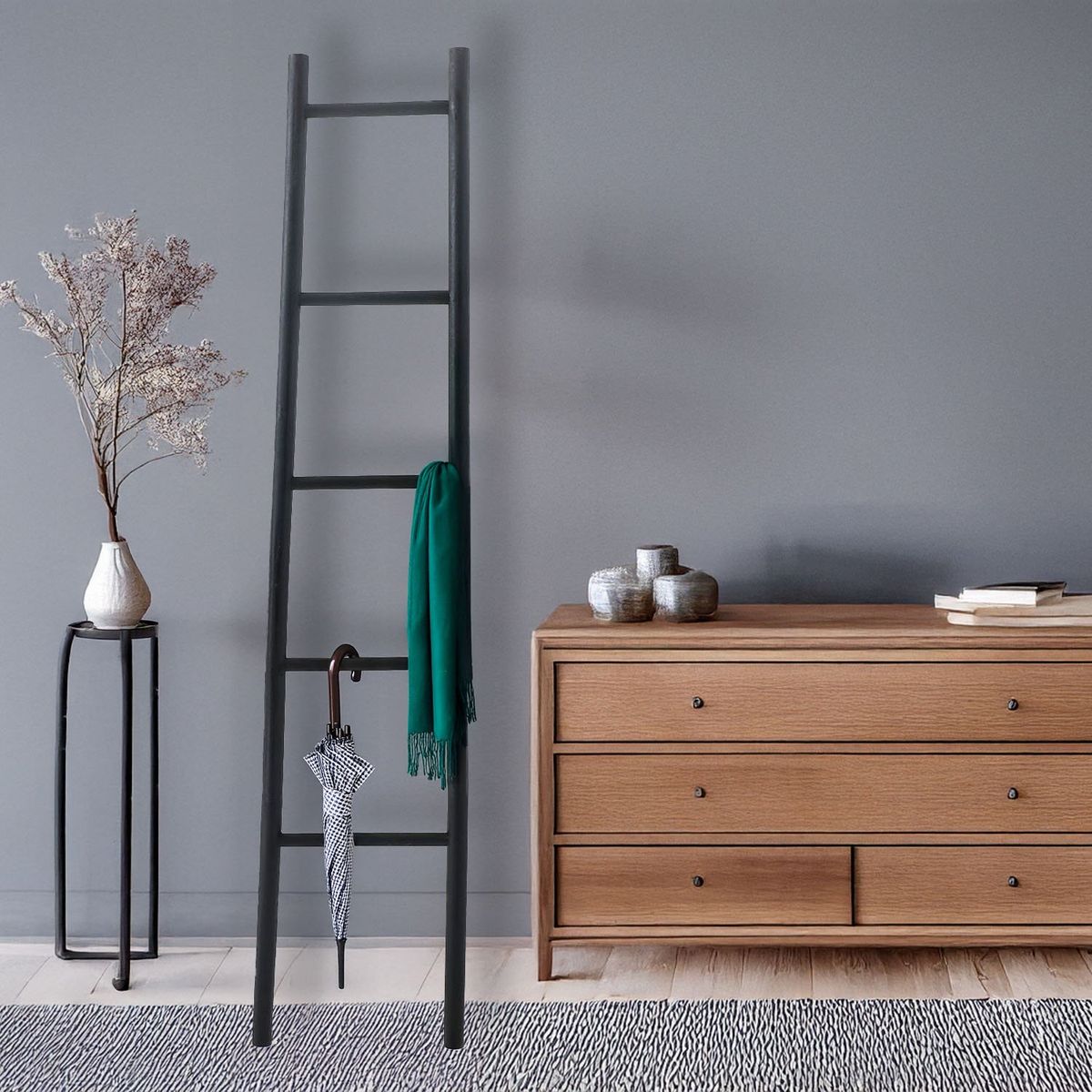 BASEMENT HOME - Escalera Negra Decorativa 40x180cm