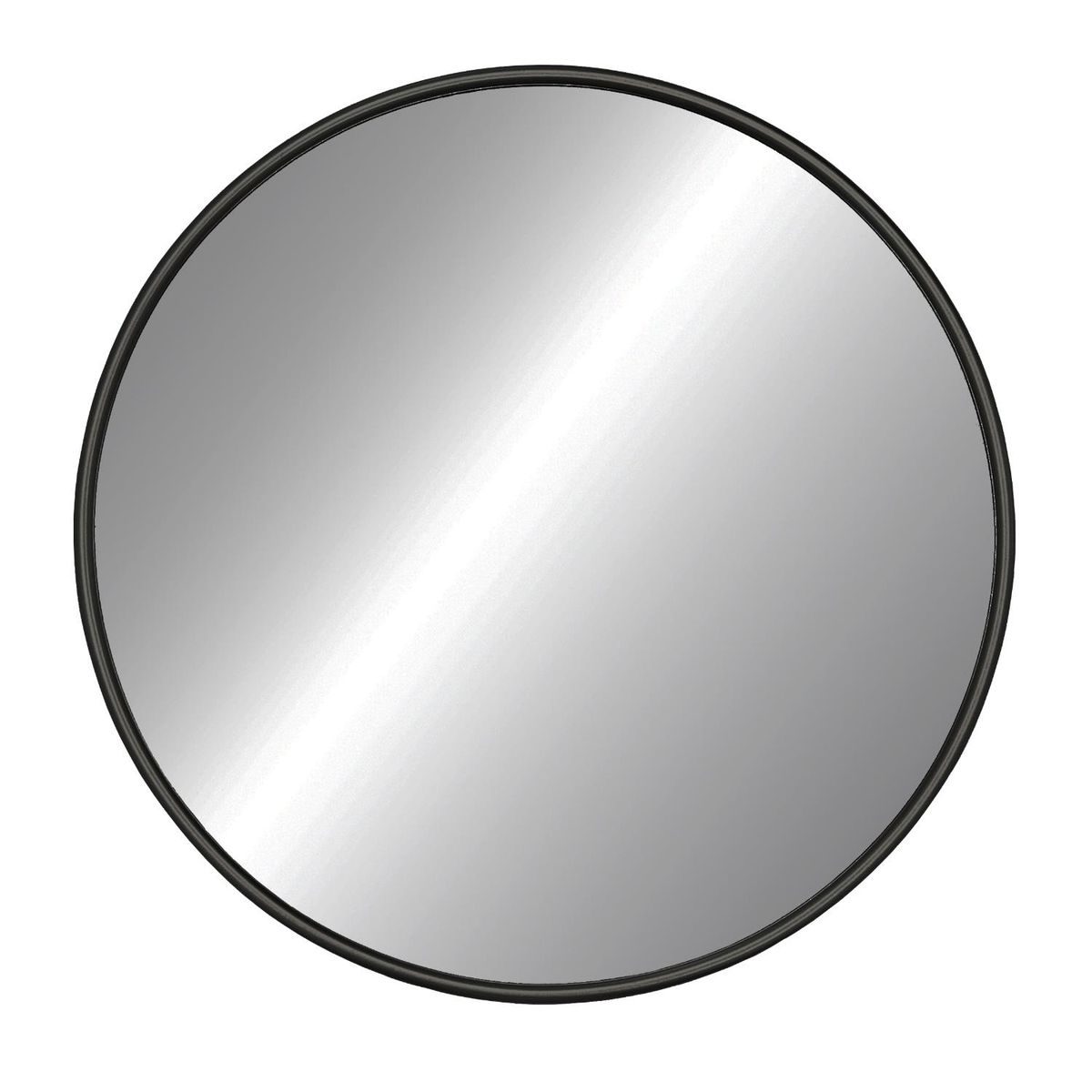 MICA - Espejo Redondo de Metal Negro