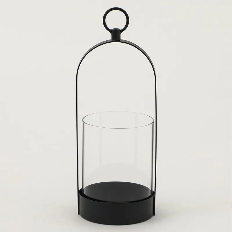 MICA - Farol Negro De Vidrio 