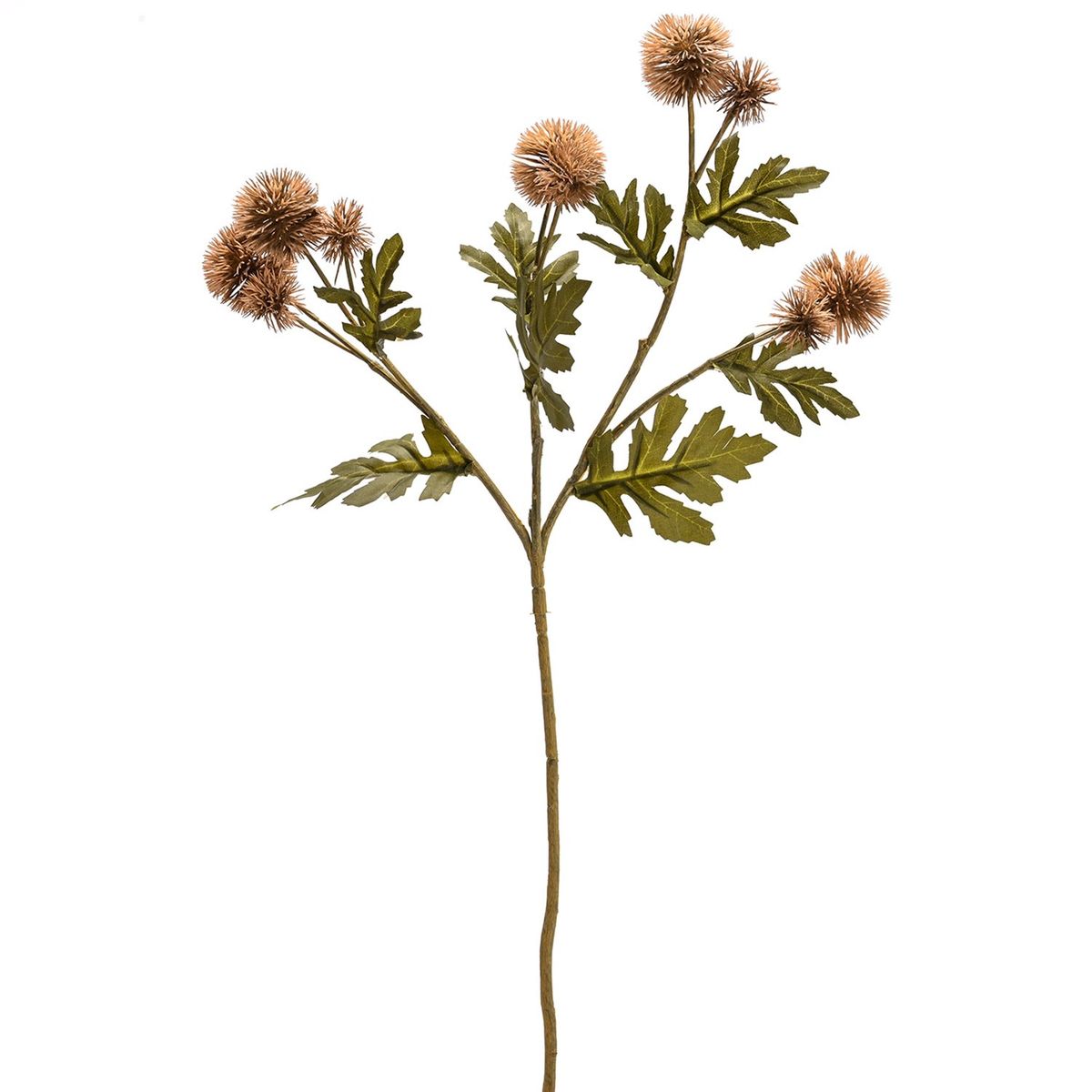 MICA - Ramo Flor Decorativa De Cardo Rojo 55cm