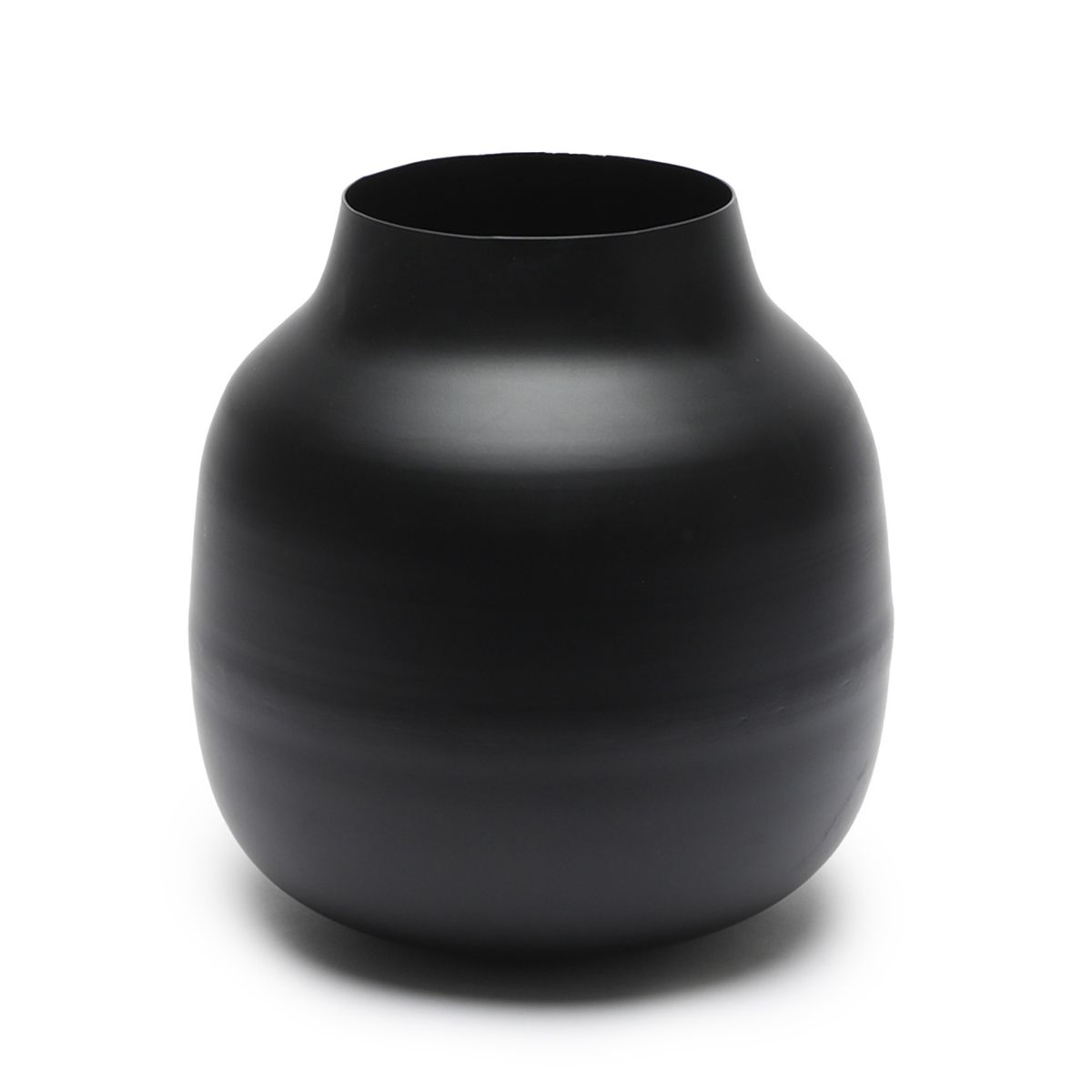 BASEMENT HOME - Jarrón Negro 24x25cm
