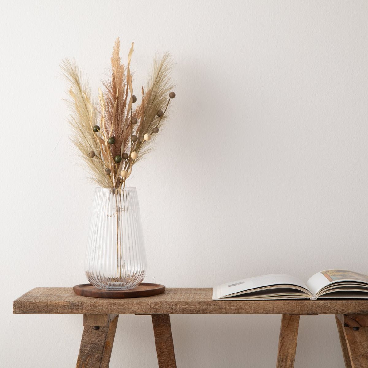 MICA - Ramas Decorativas De Flores Secas 60cm