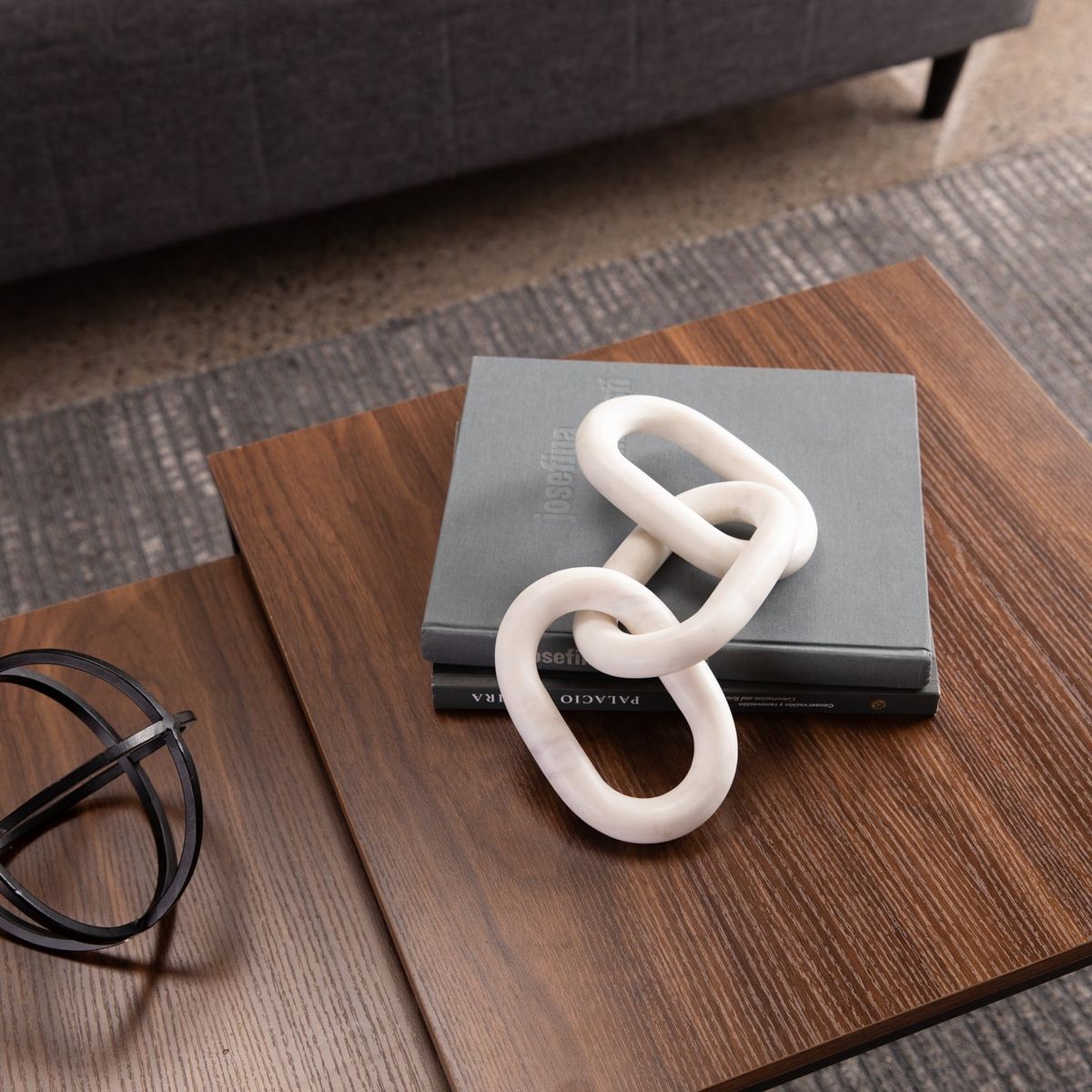 CASA CANTABRIA - Cadena Decorativa De Mármol 38cm