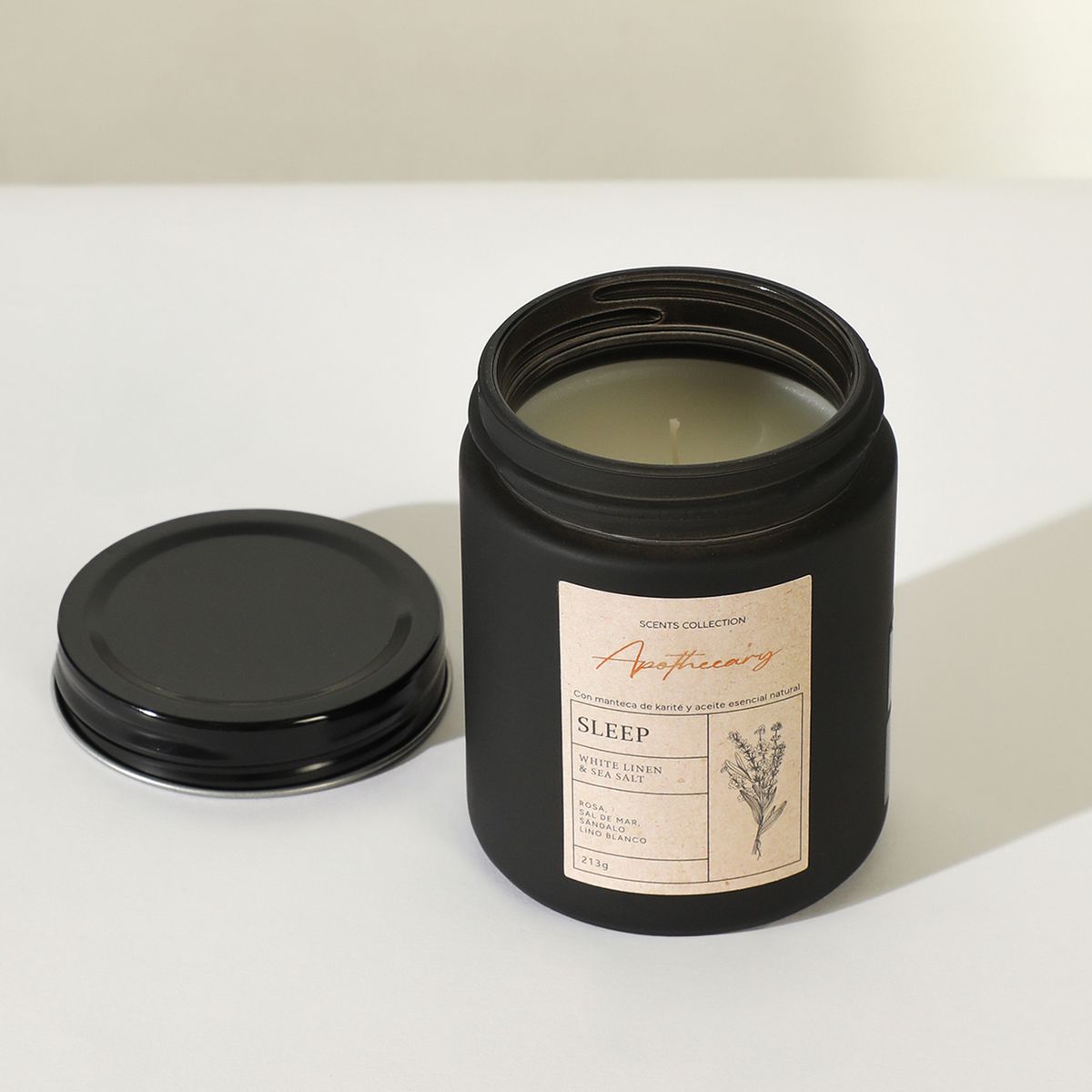 BASEMENT HOME - Vela Aromática Sleep Lino Fresco y Brisa Marina 