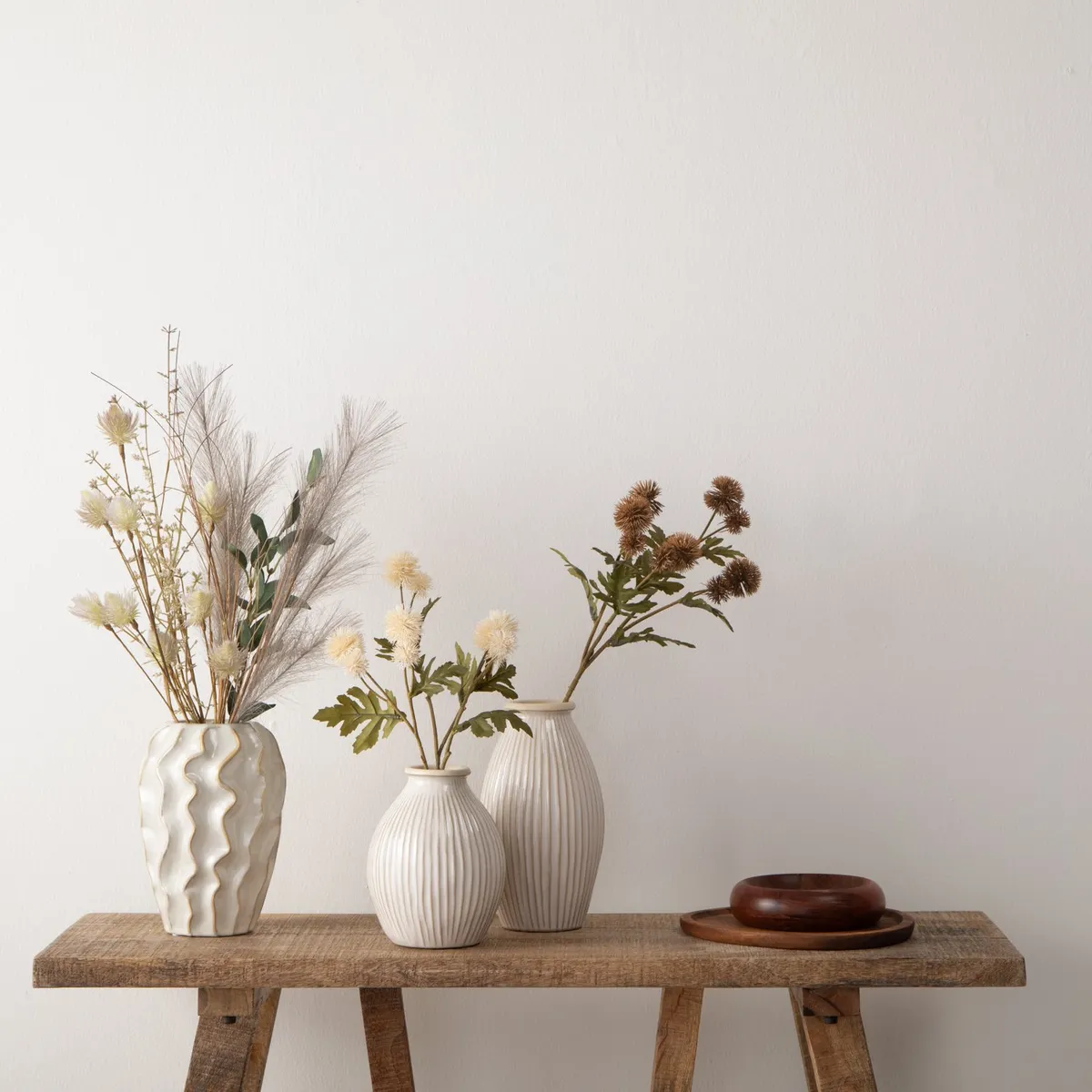 MICA - Ramo Decorativo De Flores Secas 60cm