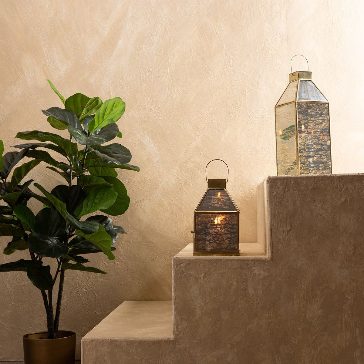 CASA CANTABRIA - Farol Dorado 40x15cm