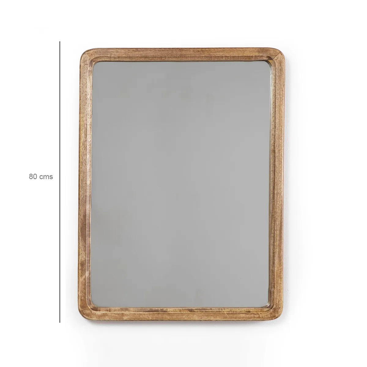 BASEMENT HOME - Espejo Rectangular Madera 80cm 