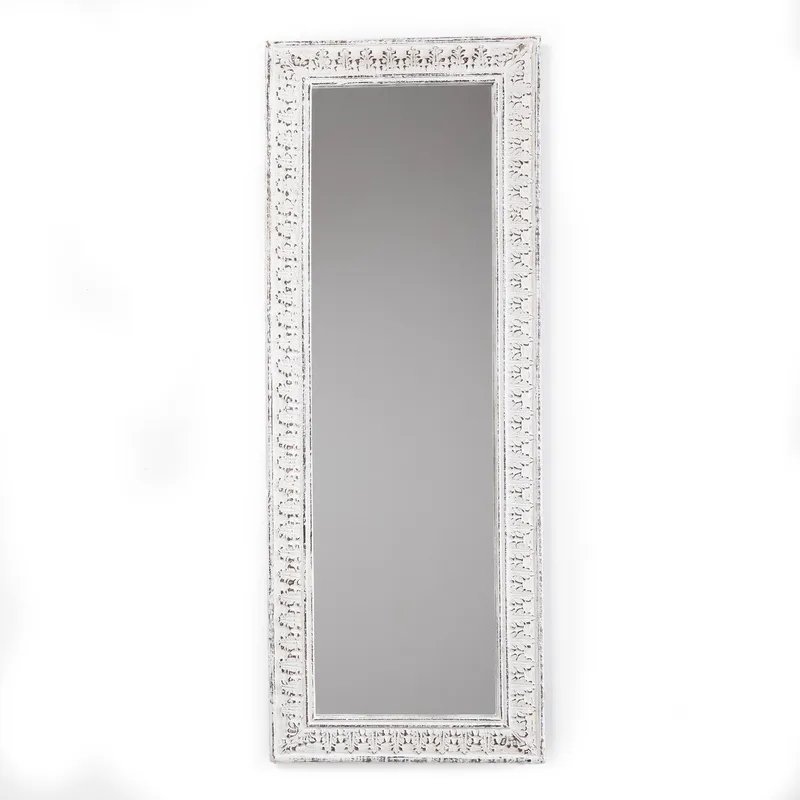 ROBERTA ALLEN - Espejo Rectangular Marco Madera Blanco 140x70cm