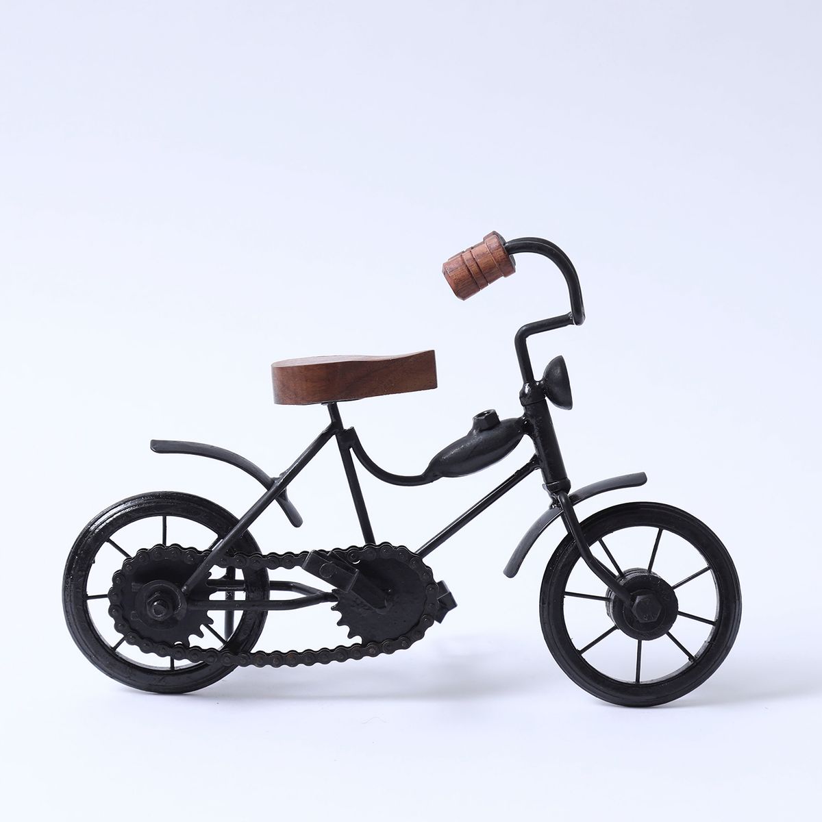 BASEMENT HOME - Adorno Bicicleta Negra Vintage 30x10x22cm