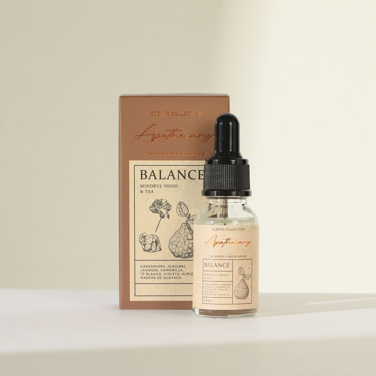 BASEMENT HOME - Aceite Aromaterapia Balance Te Blanco y Cardomomo 15ml