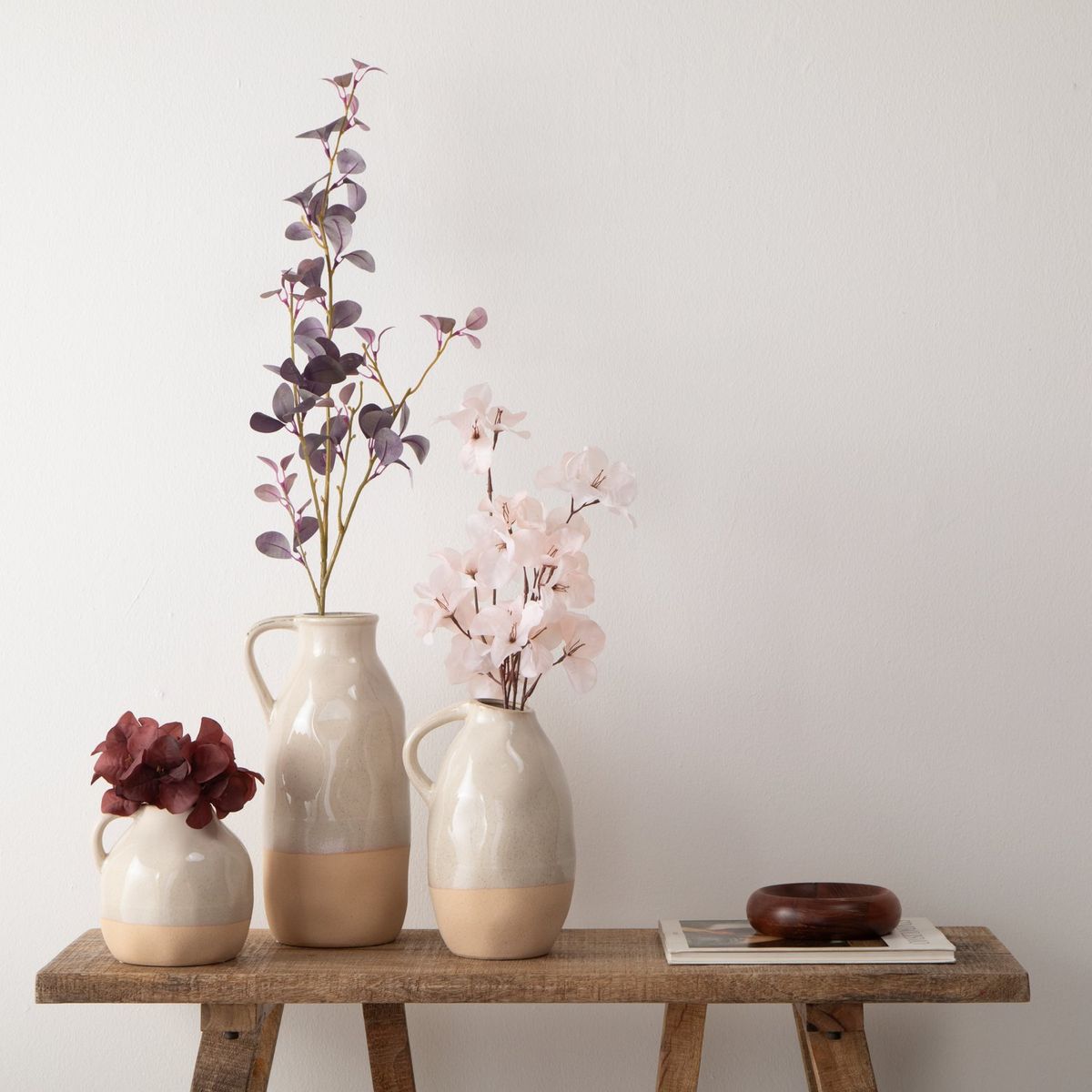 MICA - Rama Decorativa De Eucalipto Morado 96cm