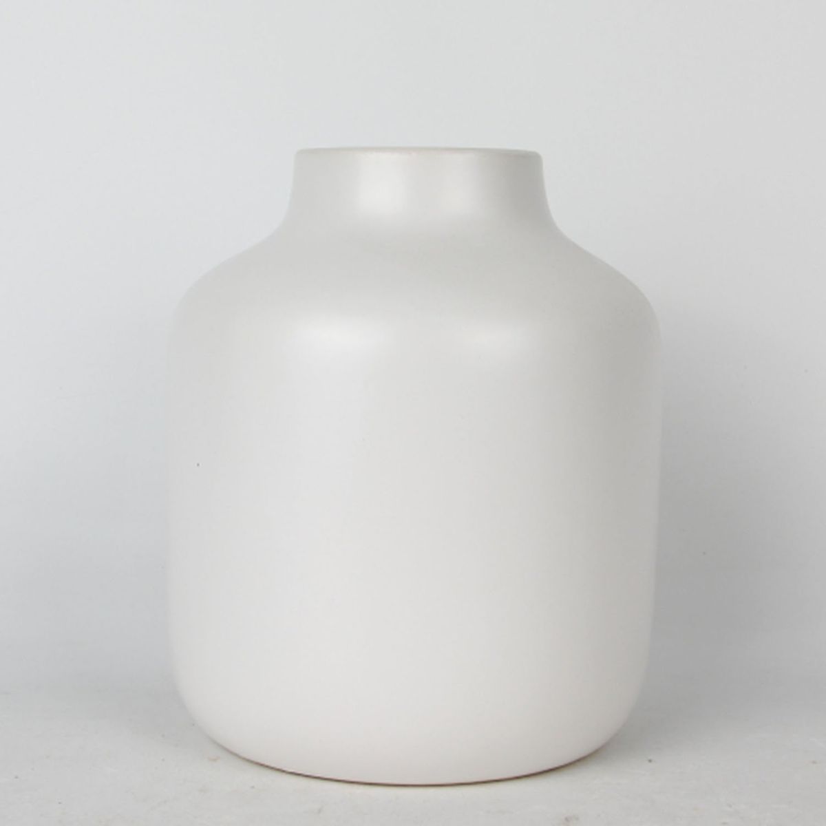 MICA - Maceta Cerámica Blanca  15x18cm