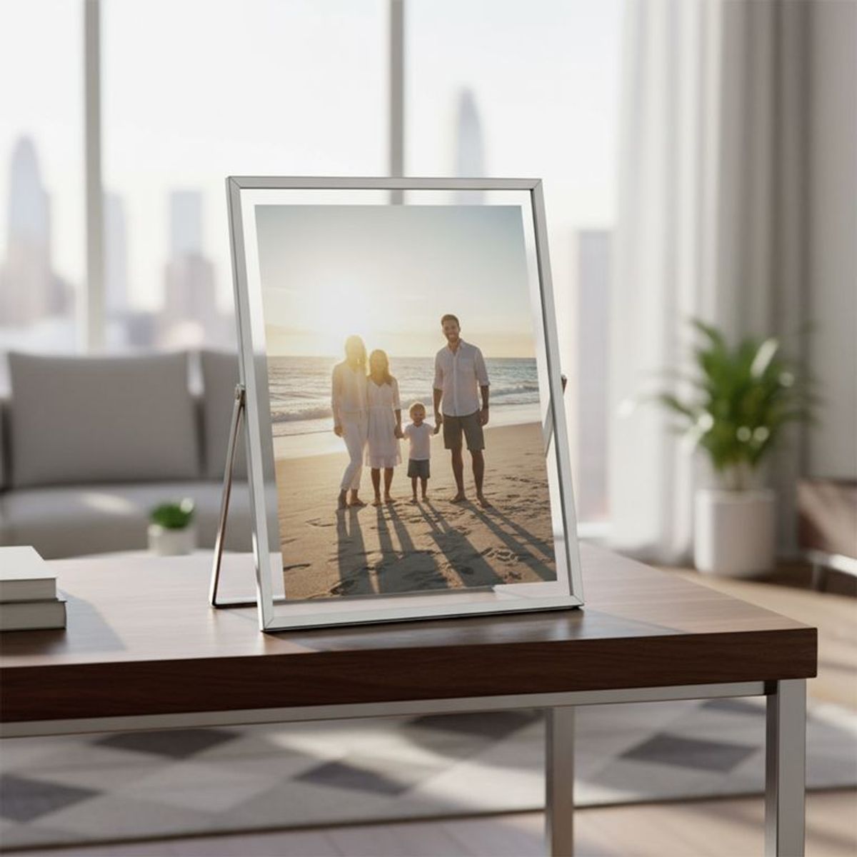 BASEMENT HOME - Marcos de Fotos Metal Plateado