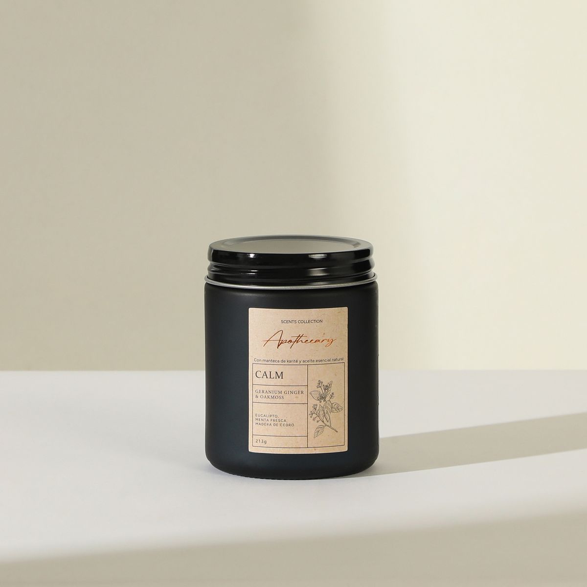 BASEMENT HOME - Vela Aromática Calm Geranio y Madera Fresca