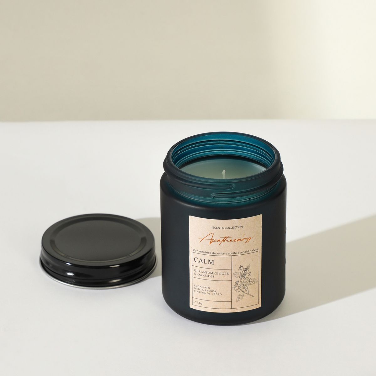 BASEMENT HOME - Vela Aromática Calm Geranio y Madera Fresca