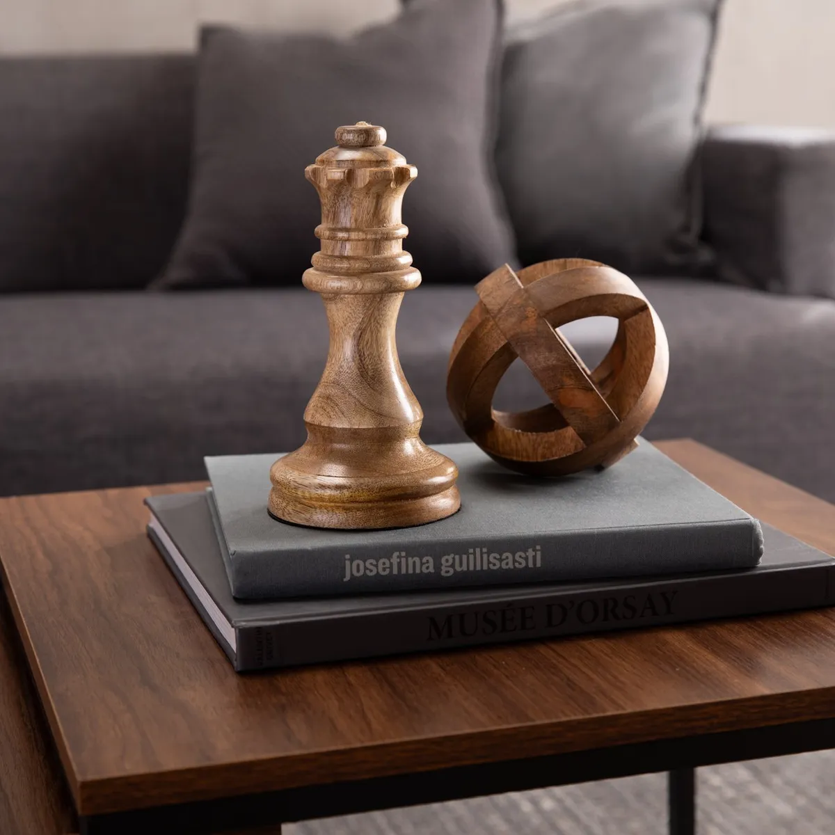 BASEMENT HOME - Figura Ajedrez De Madera 10c20cm