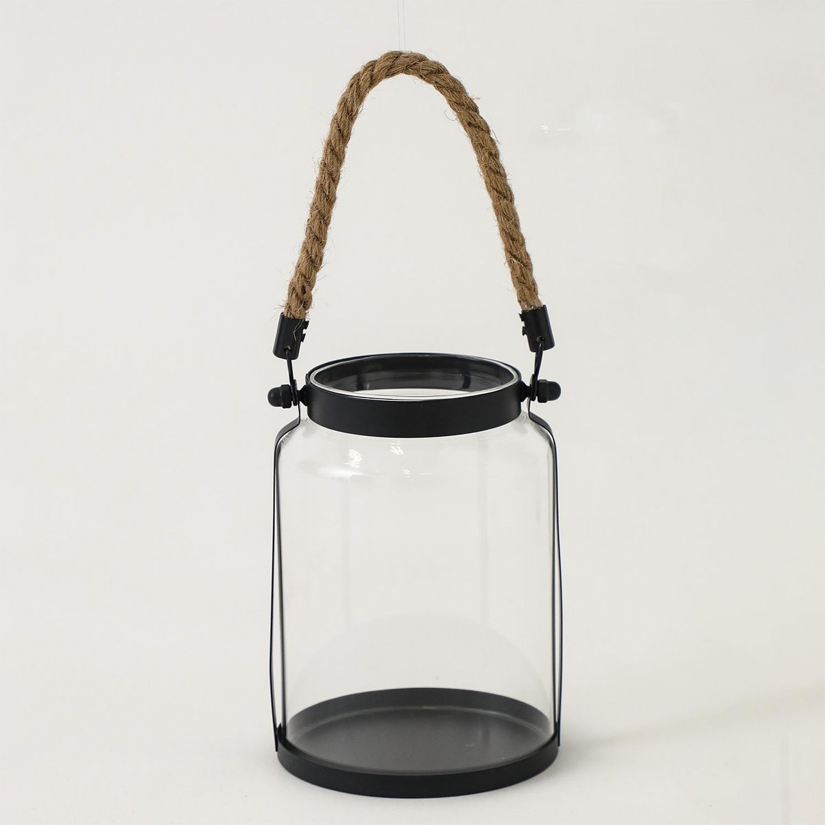 MICA - Farol Negro De Vidrio 