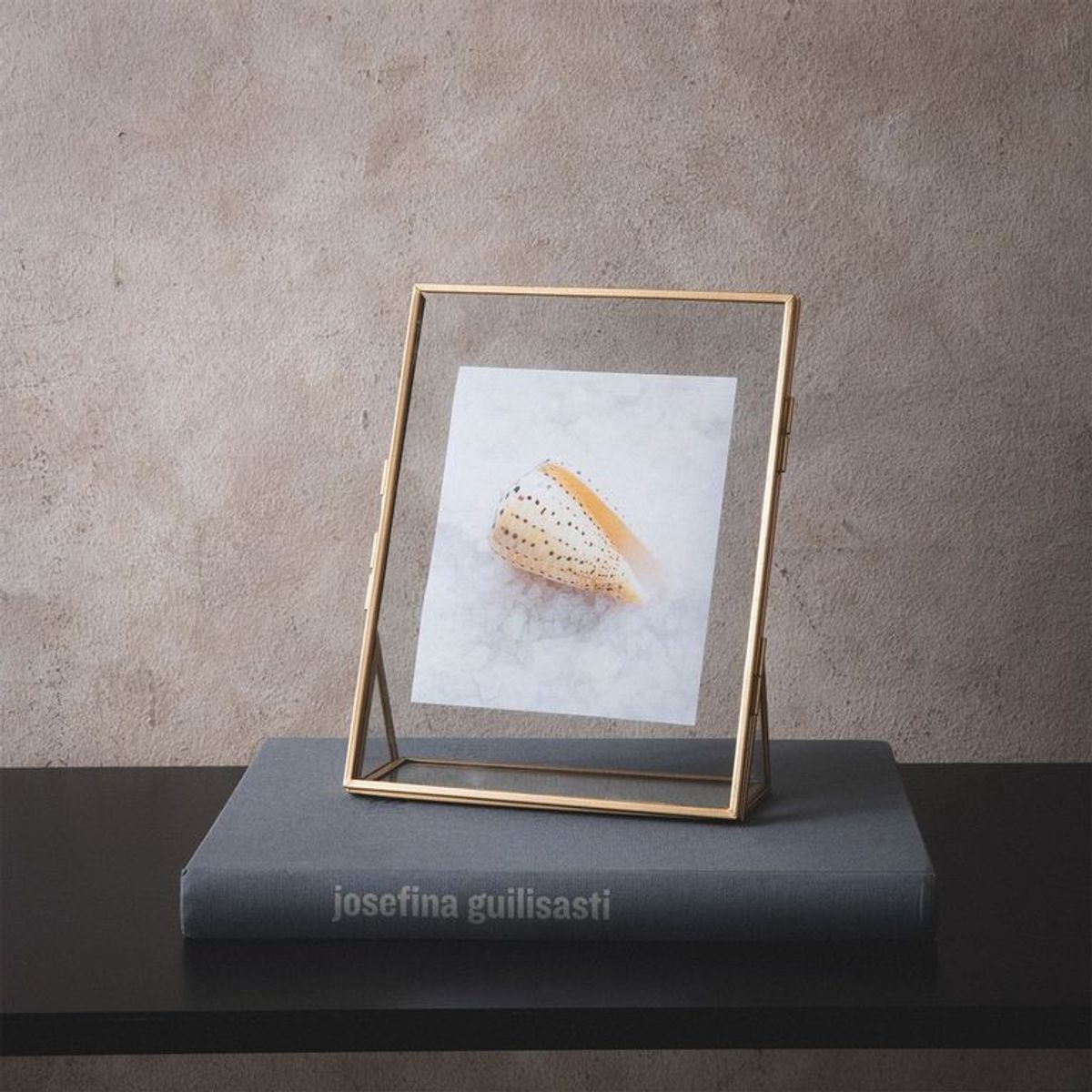 BASEMENT HOME - Marco De Fotos Metal Dorado 13x18cm