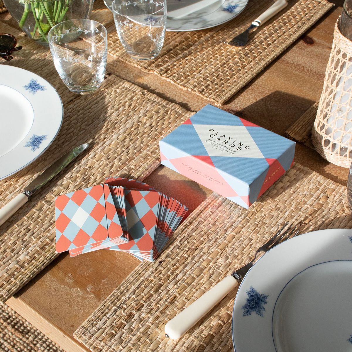 PRINTWORKS - Juego De Cartas Blanco 14x10x4cm