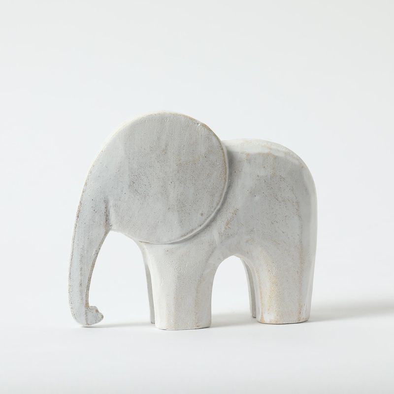 BASEMENT HOME - Adorno Elefante de Madera 14x12cm