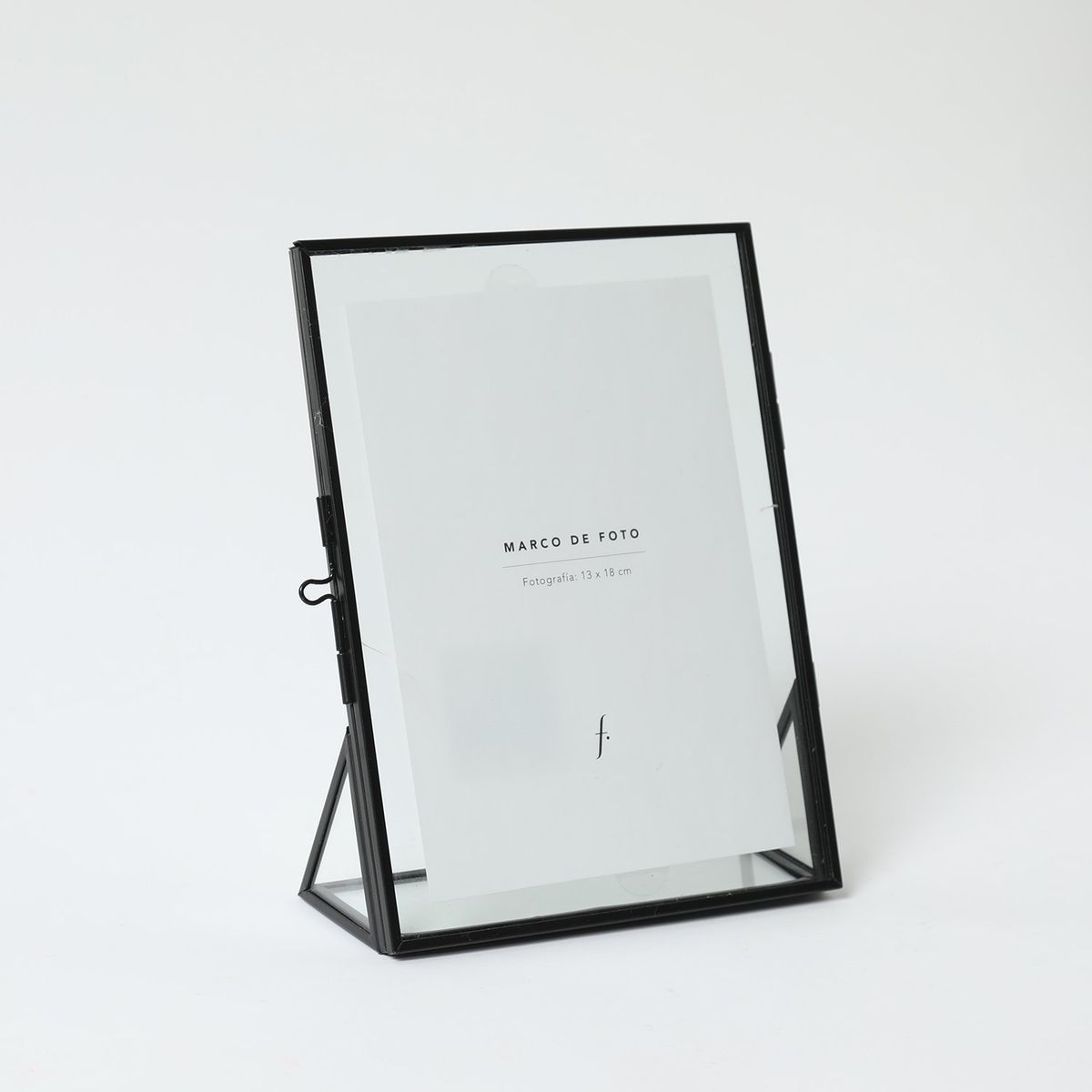 BASEMENT HOME - Marco De Fotos Metal Negro 21x16cm