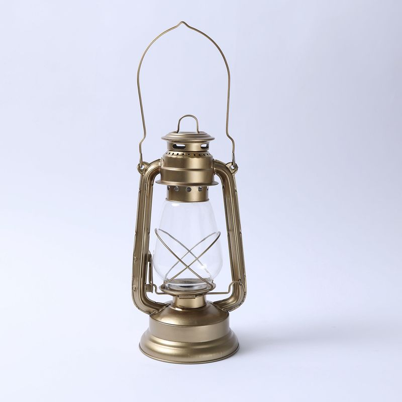 BASEMENT HOME - Lámpara Dorada Estilo Vintage 15x30cm