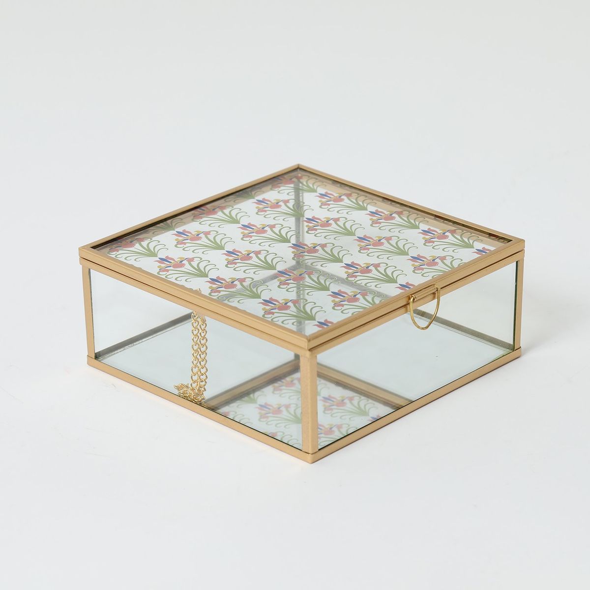 MICA - Caja De Vidrio Decorativa 15x6cm